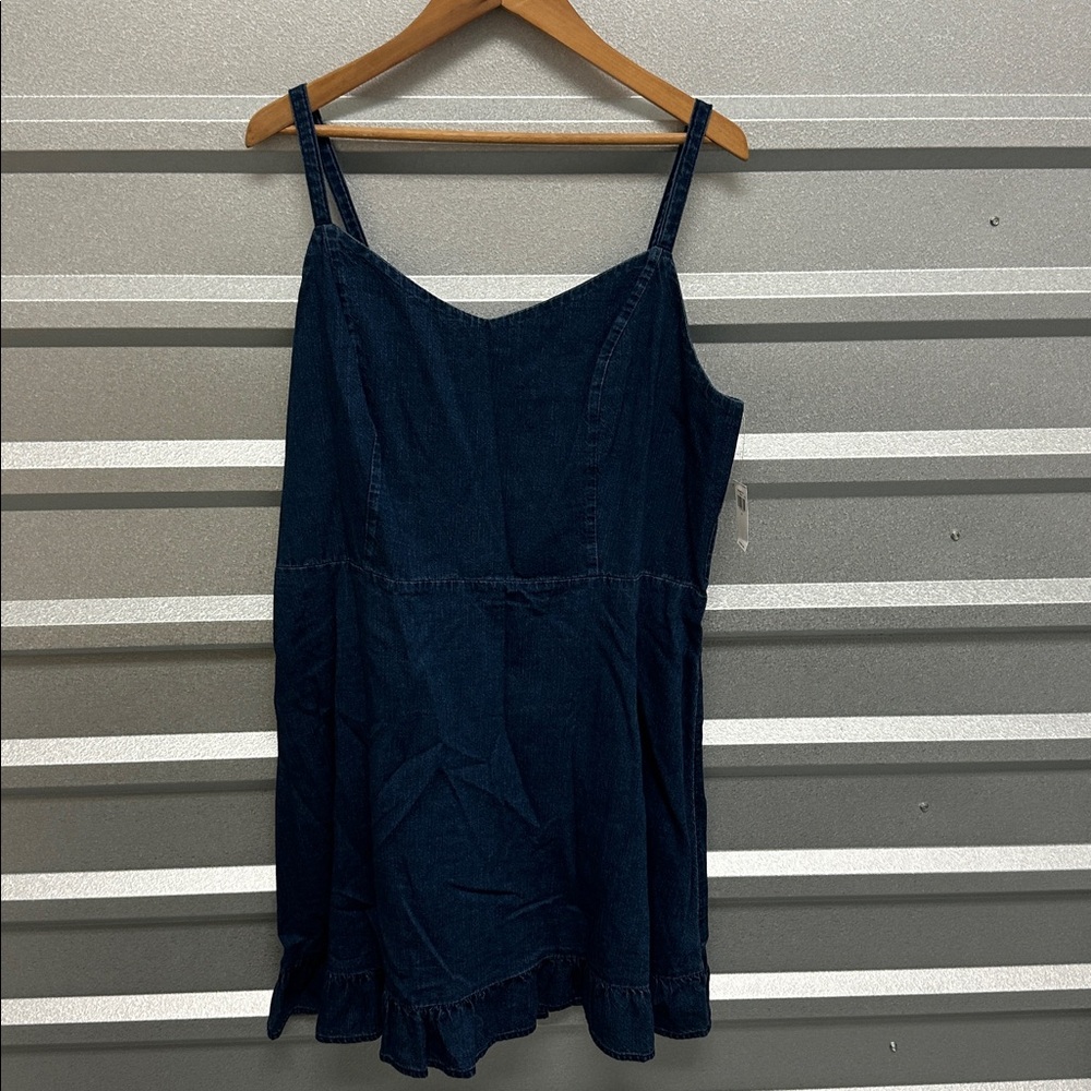 Old Navy NWT Women’s Ruffle Sleeveless Mini Dress Size XL Coastal Nautical Girly